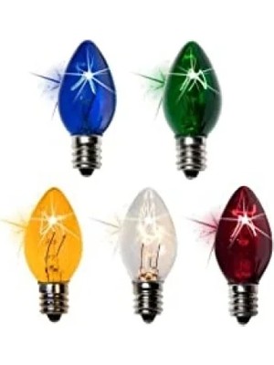 Ulu Pazarlama Renkli Parfüm Ampul E14, 10W, 5 Adet