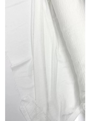 Just Cheap Store Keten Kumaş - Organik Kumaş - Perde Kumaşı - Ince Keten - Kıyafet Için Kumaş Örtü Beyaz 11