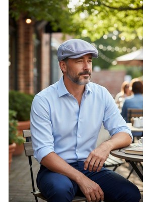 Karnas Şapka Karnas Pamuk Keten Yazlık Kasket Şapka – Standart Beden & Terletmeyen Doğal Kumaş