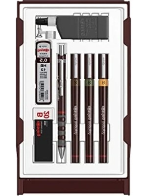 Ulu Pazarlama Teknik Çizim Seti - 3 Adet Kalem ve Aksesuarlarla Birlikte