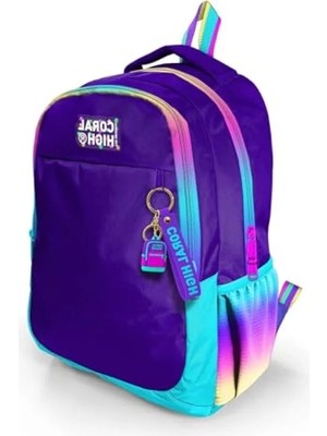 Ulu Pazarlama Mor Fermuarlı Sırt Çantası - Ilkokul ve Ortaokul Için