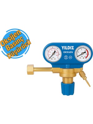PremiumPort Yıldız 5301S Oksijen Basınç Düşürücü Saat, Güçlü ve Güvenilir Performans