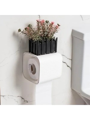 Ulu Pazarlama Yapışkanlı Banyo Tuvalet Kağıtlığı, Beyaz