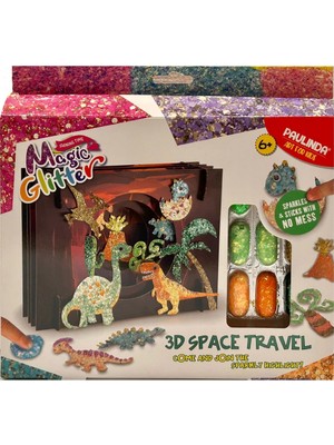 Paulinda Magic Glitter Space Travel 3D Hobi Set S00095634