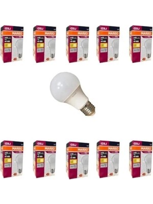 Ulu Pazarlama Enerji Tasarruflu 10'lu LED Ampul - 2700K Sıcak Sarı Işık