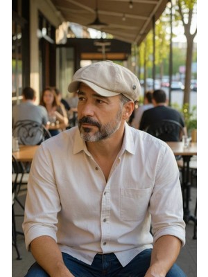 Karnas Şapka Karnas Keten Standart Beden Yazlık Kasket Şapka – Hafif ve Konforlu