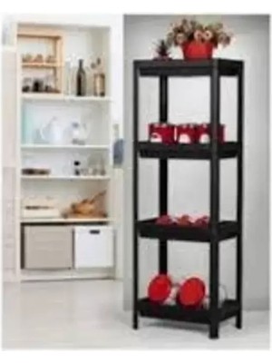 Royaleks Group Shelf Unit Raf Ünitesi Siyah Renk 4 Katlı ROYALEKS-81414