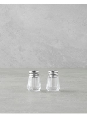 English Home Lilla Cam 2'li Tuzluk - Biberlik 4x4 cm Silver
