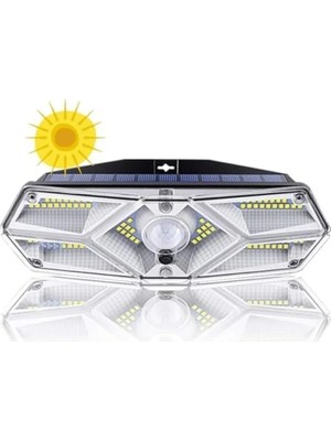 Ulu Pazarlama Güneş Enerjili Hareket Sensörlü LED Aydınlatma, 6 Taraflı, 104 LED