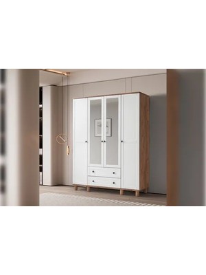 Vivense Nola Gardırop, Aytaşı, 4 Kapaklı