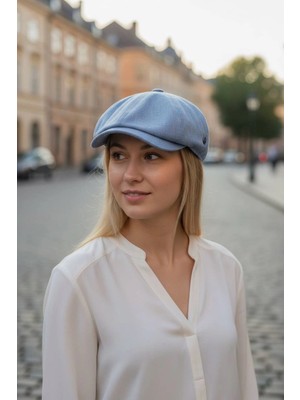 Karnas Şapka Karnas Bayan Keten Yazlık Kasket Şapka – Standart Beden & Günlük Şık ve Ferah Kullanım