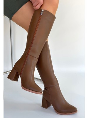 Beruflic Morena Vizon Cilt Bejtopuklu Çizme Luxury Shoes