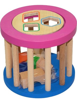 Playwood Eğitici Ahşap Silindir Bultak