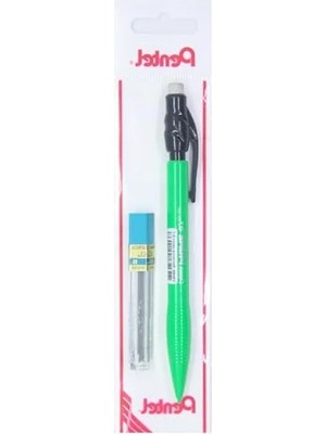 Ulu Pazarlama 0.7 mm Plastik Gövdeli Versatil Kalem + 12'li Yedek Uç Seti - Yeşil