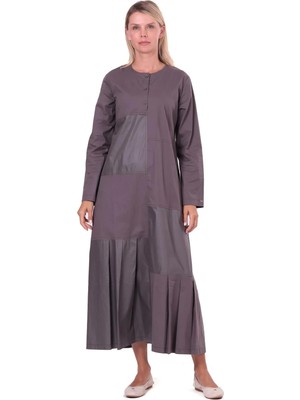 Invee Patch Elbise 7157  Antrasit