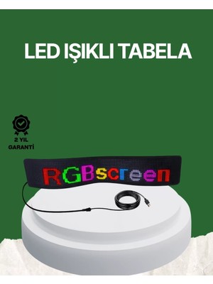Midas Toptan Home USB Girişli Rgb LED Tabela Ayarlanabilir Parlaklık ve Kayan Yazı Özellikli