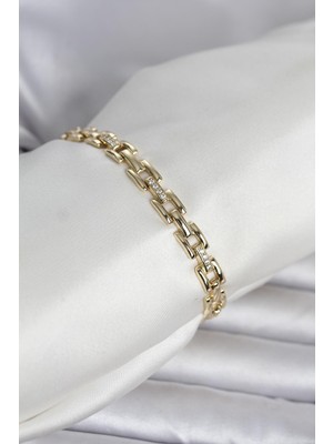 Getittir Xuping Zincir Model Gold Renk Kadın Bileklik - Lisinya