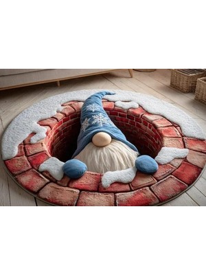 Vivense Cüce Yılbaşı Temalı Halı, 512 Yng 80X80CM