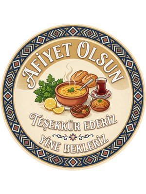 Mayeka Afiyet Olsun Teşekkür Ederiz Temalı Büfeler Cafeler Restoranlar Için Ahşap Duvar Kapı Dekoratif Süs