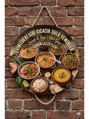 Mayeka Ev Yemekleri Sulu Yemek Temalı Lokantalar Sulu Yemekçiler Restoran Için Ahşap Duvar Kapı Dekoratif