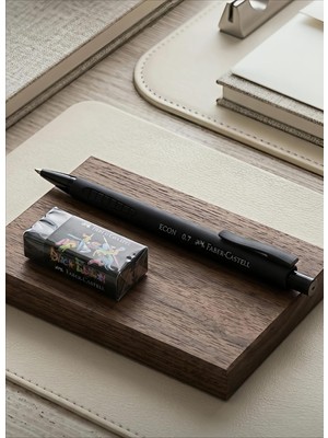 Faber Castell Econ 0.7 Siyah Uçlu Kalem + Black Edition Silgi