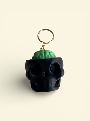 Nozzle Works Kuru Kafa Brain Pop Stres Oyuncağı Anahtarlık