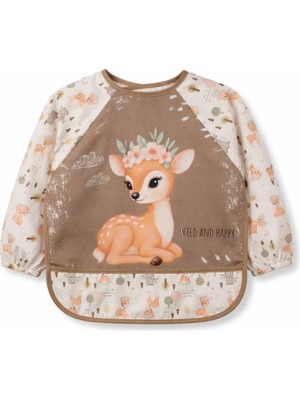 Bebe-Chi Bebechi Bambino Kids Uzun Kollu Mama ve Aktivite Önlüğü Ceylan (6-24 Ay)