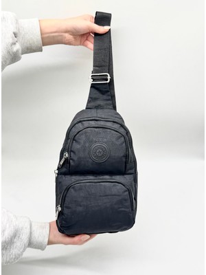 Bevitton  Klinkır Suya Dayanıklı Kumaş Siyah Renk Body Bag