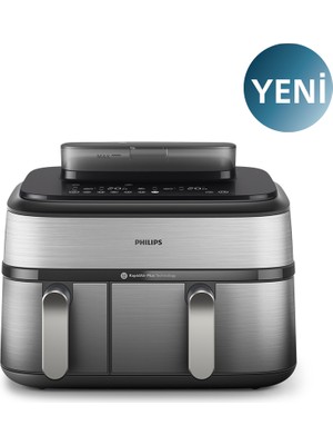 Philips NA555/00 5000 Serisi Çift Hazneli Airfryer 9 Lt Fritöz