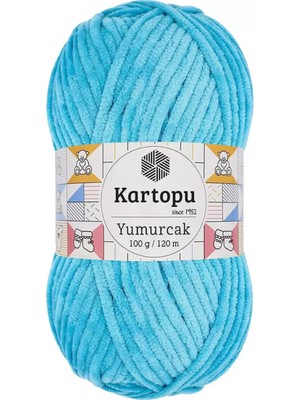 Royaleks Group 1 Adet Yumurcak Kadife El Örgü Ipi Turkuaz K515