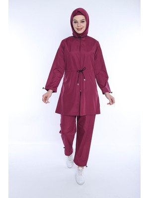 Arabul Pempe Fermuarlı Tesettür Mayo