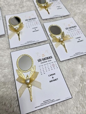 Deha Parti Söz, Nişan, Düğün, Nikah, Kına Fiyonk Detay Ayna Hediyelik 10 Adet