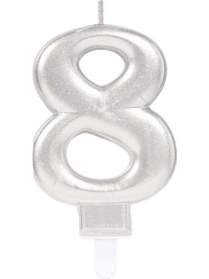 Freedom Storee 8 Rakam Mum Gümüş Renk