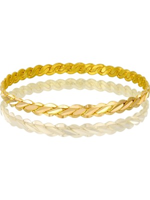 T51 Tuğrul Altın 20 gr(gram) Üçlü Adana Burma 22 Ayar Altın Bilezik