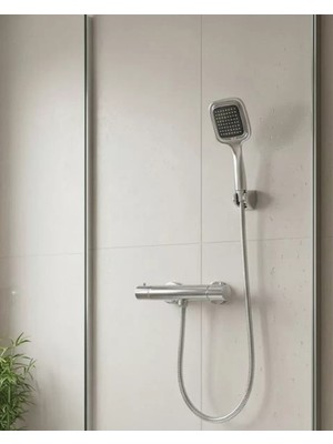 Midas Toptan Home Çok Fonksiyonlu Siyah El Duşu Seti Spiral Hortum ve Duş Askısı Banyo Duş Başlığı