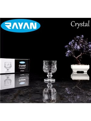 Royaleks Group Rayan Crystal 6'lı Kahve Yanı Bardak