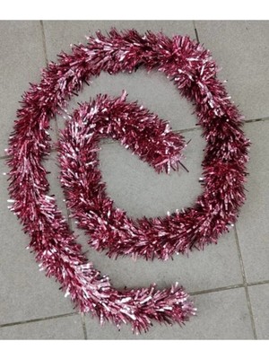 İrem Parti Dükkanı Yılbaşı Garland Sim Ağaç Süs Boyun Süsü Gül Kurusu 10 cm x 2 Metre 1 Adet