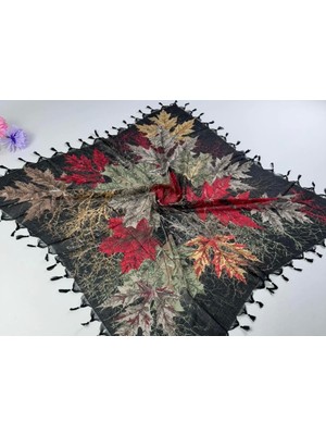 Beyce Cotton Sökme Boncuklu  Desenli Tülbent 06438-05