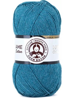 Royaleks Group 1 Adet Madame Cotton El Örgü Ipi Yünü 100 gr 050 Petrol Mavi
