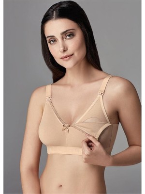 Eros ERSK500 Ten Renk Emzirme Sütyeni %95 Pamuk Dikişsiz Rahatlık ve Nefes Alabilir Yapı