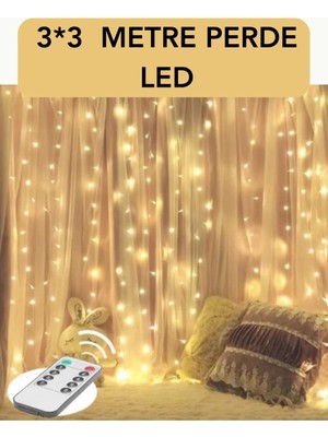 Midas Toptan Home 3x3 Metre Perde LED Işık – Parti ve Bahçe Dekorasyonu