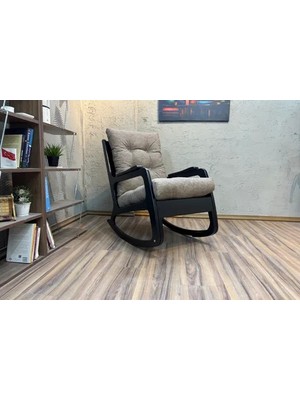 Vivense Kontes Sallanan Sandalye, Keten Kahve, Lake Siyah