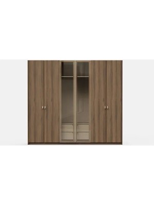 Vivense Madera Gardırop, 6 Kapaklı