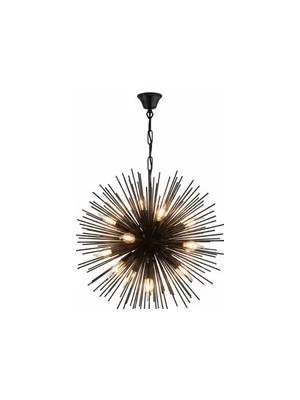 Vivense Lüksemburg Kirpi Avize, Siyah, 60 cm