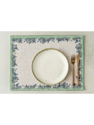 Vivense Aqua Flora Pamuklu Dört Adet Amerikan Servisi