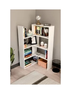 Vivense Crea Modüler Köşe Kitaplık, 8 Raflı, Beyaz