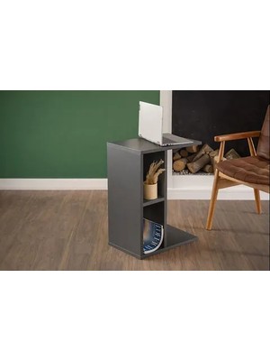 Vivense Mood Çok Amaçlı Sehpa Yan Sehpa, Antrasit