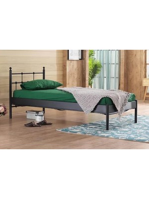 Vivense Lalas S Metal Karyola, Siyah, 90X200