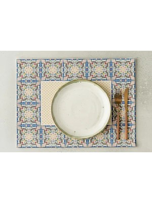 Vivense Çağdaş Afrika Pamuklu Dört Adet Amerikan Servisi