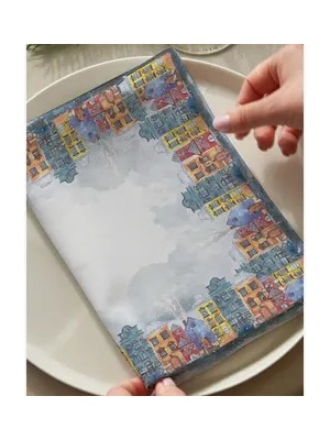 Vivense Kış Şehri Pamuklu Altı Adet Peçete